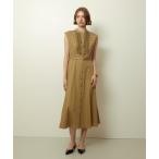 ショッピングマキシ ワンピース デニムライクツイルワンピース