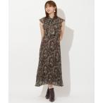 ワンピース シフォンプリーツワンピース
