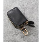 ショッピングキーケース キーケース キーケース カーボンレザー 2個収納 可能