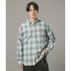 シャツ ビッグシルエット/オンブレチェックシャツ メンズ