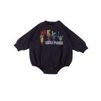 ベビー服 ロンパース SMILE PLEASEプリントボディシャツ