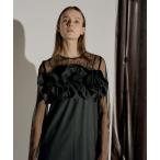  платье Wavy frill bustier stripe dress