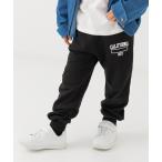 パンツ 綿100% 裏毛ロゴスウェットパンツ キッズ 子供服 男の子 女の子