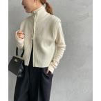 ショッピングドゥ ベスト ジレ 「MAISON DE L'ALLURE/メゾンドゥラリュール」 ドライバーズニットベスト レディース