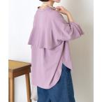 ブラウス シャツ バックラッフルシャツ レディース
