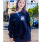 ショッピングオフショルダー セットアップ 「MLB」オフショルダーワンピース キッズ 子供服 女の子