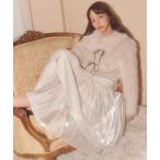 スカート 割繊ティアードスカート