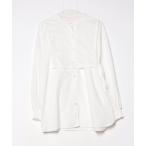 [CIAOPANIC] длинный рукав блуза FREE белый женский 