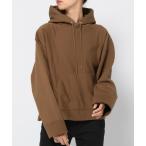 「GYMPHLEX」 プルオーバーパーカー MEDIUM ブラウン レディース