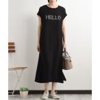 「INTERPLANET」 半袖ワンピース FREE ブ