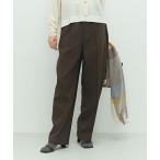 パンツ 「セットアップ対応」ウォッシャブルウール調セミワイドパンツ レディース