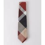 ネクタイ ヘリンボーンクレストブリッジチェックタイ