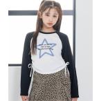 tシャツ スターロゴシャーリングロンT キッズ 子供服 女の子