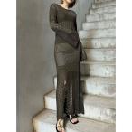 ワンピース 「追加生産分」クロシェニットワンピース