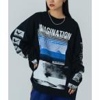 ショッピングローズ tシャツ (OKIRAKU×ROSEBUD) GRAPHIC LONG SLEEVE TEE レディース