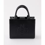 トートバッグ ロゴモチーフエンボスミニバッグ レディース