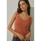 キャミソール Ribbon Knit Camisole / 肩リボンキャミ