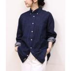 ショッピングジムフレックス tシャツ Gymphlex/ジムフレックス　ボタンダウンロングスリーブデニムシャツ　B.D. LONGSLEEVE DENIM SHIRT　GY-B0