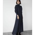 ワンピース 「2025AW」タートルネック ロング ニット ワンピース