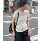 tシャツ シアーリブTee レディース