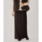 スカート テレコジャージータイトロングスカート