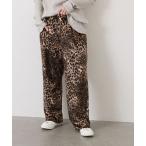 パンツ レオパベロアパンツ レディース