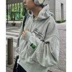  Parker [ унисекс ] короткий двойной Zip Logo вышивка Parker женский мужской 