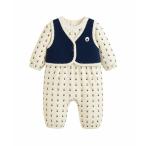 ショッピングブルーベリー カバーオール アウター 「セットアップ」ブルーベリー柄カバーオール＆ベスト キッズ 子供服 男の子 女の子