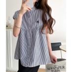 「classicalelf」 半袖シャツ LARGE グレー レディース