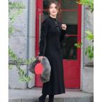 ショッピングニットワンピース ワンピース レースディテールニットワンピース