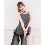 キャミソール アシメフリルチュニック