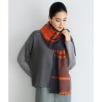 ストール マフラー バイカラーチェック ストール レディース
