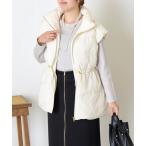 ショッピングダウンベスト ダウンベスト ベスト 中綿ドロストベスト レディース