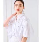 ブラウス シャツ パールフラワーシャツ レディース