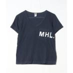[MHL.] one отметка короткий рукав футболка 2 темно-синий женский 