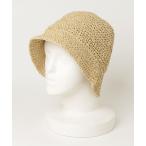 「GLOBAL WORK」 ストローハット - ベージュ レディース