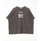 [PAGEBOY] короткий рукав футболка FREE Brown женский 