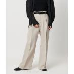 スラックス パンツ 「MARW UNITED ARROWS」タック ストレートパンツ レディース