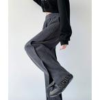 パンツ 裏起毛 コーデュロイ フロント スリット パンツ レディース