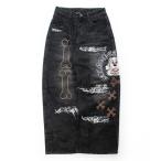 ショッピングダメージ ジーンズ 「GALFY/ガルフィー」ピカピカ骨骨レーザーかも？デニム メンズ レディース