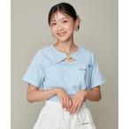 tシャツ ハートバックルレイヤードTシャツ キッズ 子供服 女の子