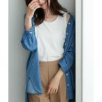 チュニック やわらかデニム素材シャツチュニック