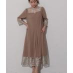 ドレス 刺繍ワイドドレス