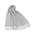 ストール マフラー 「手洗い可」カシミヤタッチフリンジストール レディース