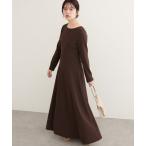 ショッピングマキシ ワンピース WEB限定／「osono」前後2WAYカットジョーゼットフレアワンピース