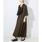 「SLOBE IENA」 シャツワンピース 36 グリーン レディース