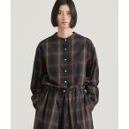 ブラウス シャツ nicholson & nicholson | ドローストリングブラウス チェック WOMEN レディース