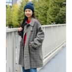 コート アウター ガンクラブ チェック コート レディース