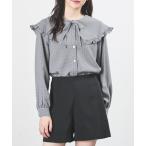 ブラウス シャツ ビッグカラーブラウス レディース