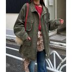 ショッピングモッズコート モッズコート コート 「UNESS/ユーネス」加工コーデュロイモッズコート レディース